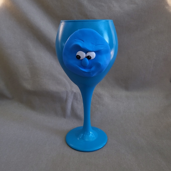 Other - 🧊💙Blue Glass 🐳 Wine 🐦 Cup